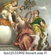 Union Art Print - Allegory Of Love Iv The Happy Union