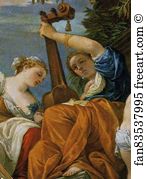 Diameter Art Print - Allegory Of Music. Detail