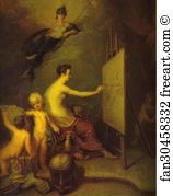 Andrey Matveev Art Print - Allegory Of Painting