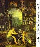 Sight Art Print - Allegory Of Sight. Detail