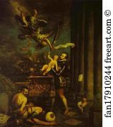 1572 1575 Oil On Canvas Museo Del Prado Art Print - Allegory Of The Battle Of Lepanto