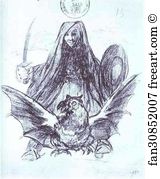 Evil Art Print - Allegory: War Or Evil (? )