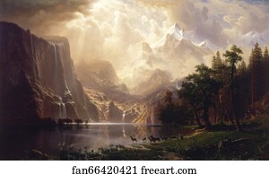 Albert Bierstadt Art Print - Among The Sierra Nevada, California