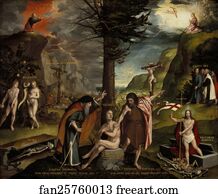 Old New Art Print - An Allegory Of The Old And New Testaments
