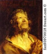 An Apostle Art Print - An Apostle With Folded Hands