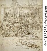 1487 Art Print - An Artillery Park (C. 1487)
