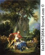 1749 Art Print - An Autumn Pastoral