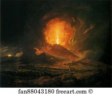 Vesuvius Art Print - An Eruption Of Vesuvius, Seen From Portici