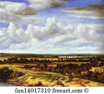 1655 Oil On Canvas National Gallery Art Print - An Extensive Landscape With A Road By A Ruin
