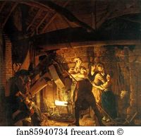An Iron Forge Art Print - An Iron Forge