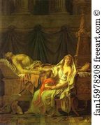 Mourning Art Print - Andromache Mourning Hector