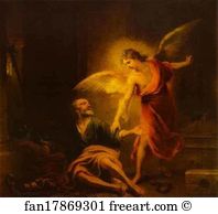 Rescuing Art Print - Angel Rescues St. Peter From Prison