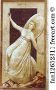 1302 1305 Fresco Capella Degli Scrovegni Art Print - Anger