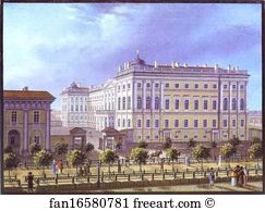 1810s Art Print - Anichkov Palace In St. Petersburg