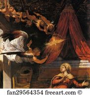 545 Art Print - Annunciation. Detail