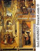 Emidius Art Print - Annunciation With St. Emidius