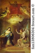 1774 76 Art Print - Annunciation
