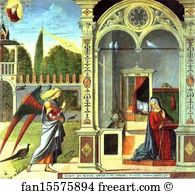 Vittore Carpaccio Art Print - Annunciation