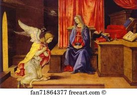 Filippino Lippi Art Print - Annunciation