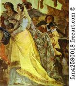 Francesco Fontebasso Art Print - Antiochus And Stratonica. Detail