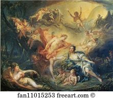 157 Art Print - Apollo Reveals His Divinity To The Shepherdess Issé