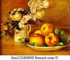 Flowers Fleurs Art Print - Apples And Flowers (Les Pommes Et Fleurs)