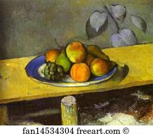 B Art Print - Apples, Peaches, Pears And Grapes (Pommes, Pêches, Poires Et Raisins)