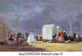 Eugène Louis Boudin Art Print - Approaching Storm