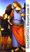 Archangel Art Print - Archangel Raphael With Tobias