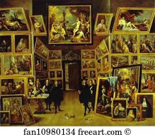 Willem Art Print - Archduke Leopold-Willem In His Art Gallery In Brussels