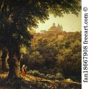 1836 Oil On Canvas The Russian Museum Art Print - Ariccia Near Rome