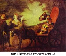 Nantes Art Print - Arlecchino Emperor In The Moon