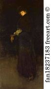 Archibald Art Print - Arrangement In Black; The Lady In The Yellow Buskin - Portrait Of Lady Archibald Campbell