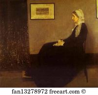 France Art Print - Arrangement In Gray And Black No. 1: Portrait Of The Artist's Mother