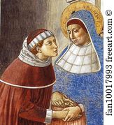 Arrival Of St Augustine In Milan Detail Art Print - Arrival Of St. Augustine In Milan. Detail