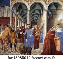 Arrival Of St Augustine In Milan Art Print - Arrival Of St. Augustine In Milan