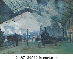 Saint Art Print - Arrival Of The Normandy Train, Gare Saint-Lazare