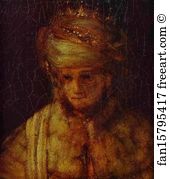 Assuerus Art Print - Assuerus, Haman And Esther. Detail