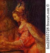 Esther Art Print - Assuerus, Haman And Esther. Detail