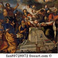 1560s Art Print - Assumption Of The Virgin. Detail