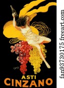 Figure Art Print - Asti Cinzano (1920)