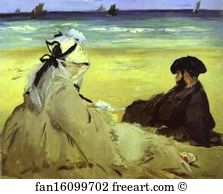 At The Beach Art Print - At The Beach