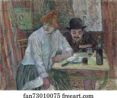 La Art Print - At The Café La Mie