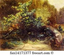 Mikhail Lebedev Art Print - At The Forest Edge