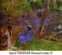 At The Pond Art Print - At The Pond
