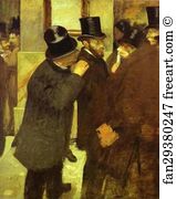 Exchange Art Print - At The Stock Exchange