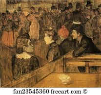 Bal Art Print - Au Bal Du Moulin De La Galette / At The Moulin De La Galette