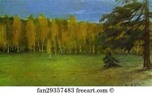 1890s Art Print - Autumn Landscape