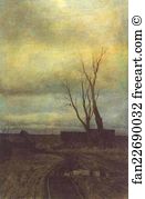 Village Road Art Print - Autumn. Road In A Village