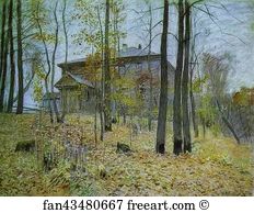 Omsk Art Print - Autumn. The Manor